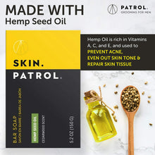Load image into Gallery viewer, Skin Patrol Hemp Soap - Bar Soap with Hemp Seed Oil - Sulfate-Free, Paraben-Free