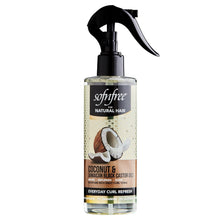 Charger l'image dans la galerie, Spray rafraîchissant quotidien pour boucles à l'huile de noix de coco et de ricin noir jamaïcain Sof n'free 240 ml