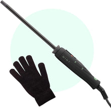 Load image into Gallery viewer, Professional Series Ultra-Thin Curling Wand 3/8 Inch Iron by MINT | Extra-Long 2-Heater Ceramic Barrel That Stays Hot. Hair Curler/Wave Former. Travel-Ready Dual Voltage.