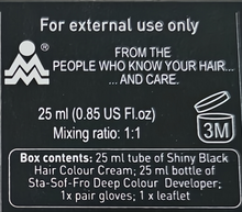 Load image into Gallery viewer, Sta Sof Fro Shiny Black Color Cream 25ml