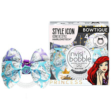 Charger l'image dans la galerie, Invisibobble Bowtique – Anneau à cheveux spirale avec nœud – Princesse Disney Ariel – Accessoire à spirale élastique solide pour femmes – Doux pour les filles, les adolescentes et les cheveux épais