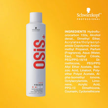Charger l'image dans la galerie, Schwarzkopf OSIS+ FREEZE MEDIUM HOLD HAIRSPRAY 300ML