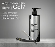 Charger l'image dans la galerie, SK5 Shaving Gel for Men - Clear Vitamin-Enriched Formula for Smooth Glide & Irritation-Free Shave - Sensitive Skin - 500mL