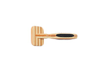 Charger l'image dans la galerie, Bass Brushes | Brosse démêlante pour animaux | Tige en alliage | Manche en bambou pur | Style lisse | Finition rayée | Modèle A27-SB