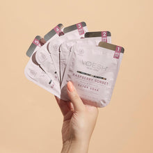 Load image into Gallery viewer, VOESH Pedi in a Box O2 Fizz 5 Step - Trio, Mint Mimosa, Lavender Vanilla, Raspberry Sorbet