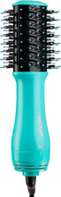 Charger l'image dans la galerie, Sèche-cheveux portable 2 en 1 TORO avec brosse volumisante (bleu sarcelle)