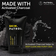 Load image into Gallery viewer, Skin Patrol Activated Charcoal Face Wash - Sulfate-Free (3.3 fl.oz / 100ml)