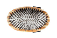 Charger l'image dans la galerie, Bass Brushes | Brosse pour animaux de compagnie brillance et soin | Poils 100 % naturels + picots en nylon | Manche en bambou pur | Style paume | Finition rayée | Modèle A7-SB