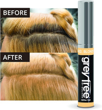 Charger l'image dans la galerie, Correcteur de racines gris Greyfree. Mascara colorant temporaire. Retouche pour masquer les lignes grises, les sourcils et la barbe masculine (blond moyen).