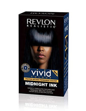 Load image into Gallery viewer, Revlon Realistic Vivid Colour Protein Infused Permanent Color Hair Dye with Color Lock Technology, Midnight Ink 110ml