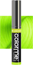 Load image into Gallery viewer, Colorme Hair Mascara Temporary hair chalk alternative for kids and Root Touch Up for Semi Permanent Dye regrowth. Washes Out (LIME)