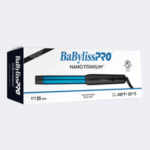 Load image into Gallery viewer, BABYLISSPRO NANO TITANIUM CURLING WAND 1" MIDNIGHT BLUE - BNTWMB100C