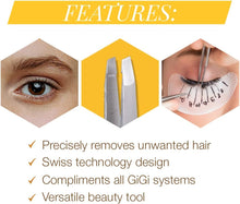 Load image into Gallery viewer, Gigi Slanted Tweezer for Ingrown Hair and Stubble Removal, 1 Count