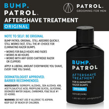 Load image into Gallery viewer, Bump Patrol Dermatologist Approved Original Strength Aftershave Treatment 0.5 oz