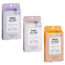 Charger l'image dans la galerie, Pedi In A Box Trio 4 étapes, pack de 3 parfums : Lavender Relieve, Jasmine Soothe et Mango Delight