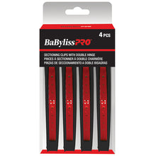 Load image into Gallery viewer, BABYLISSPRO DOUBLE HINGE CLIPS (4) - BESPRO50UCC