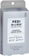 Load image into Gallery viewer, VOESH Pedi In A Box 4 Step (Charcoal Powder Detox)