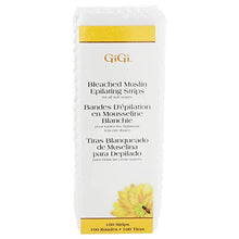 Load image into Gallery viewer, GiGi Bleached Muslin Epilating Strips Small 100 Pack