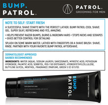 Load image into Gallery viewer, Bump Patrol Cool Shave Gel - Sensitive Clear Shaving Gel With Menthol Prevents Razor Burn, Bumps, Ingrown Hair - 4 Ounces