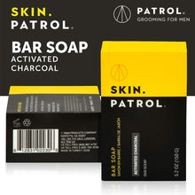 Load image into Gallery viewer, Skin Patrol Shea Activated Charcoal Soap Bar - Sulfate-Free, Paraben-Free 5.2 Ounce / 150g)