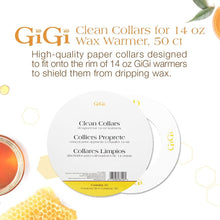 Load image into Gallery viewer, GiGi Clean Collars for 14-Ounce Wax Warmers, 50 Pieces