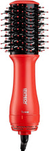 Charger l'image dans la galerie, Sèche-cheveux portable 2 en 1 TORO avec brosse volumisante (rouge corail)