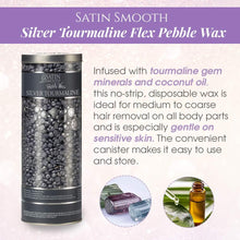 Charger l'image dans la galerie, Cire Satin Smooth Pebbles Cire flexible à film fin et tourmaline argentée 23 oz