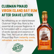 Load image into Gallery viewer, Clubman Pinaud Virgin Island Bay Rum Classic All-Purpose Fragrance, 6 fl oz/177mL