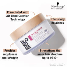 Charger l'image dans la galerie, Schwarzkopf BLONDME MASQUE RICHE TOUS BLONDS 200ML