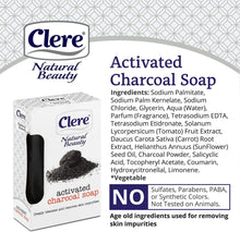 Charger l'image dans la galerie, Savon au charbon actif CLERE Natural Beauty - 150 g