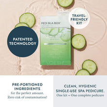 Load image into Gallery viewer, Voesh New York Pedi in a Box Deluxe 4 Step, Cucumber Fresh, 3 Count
