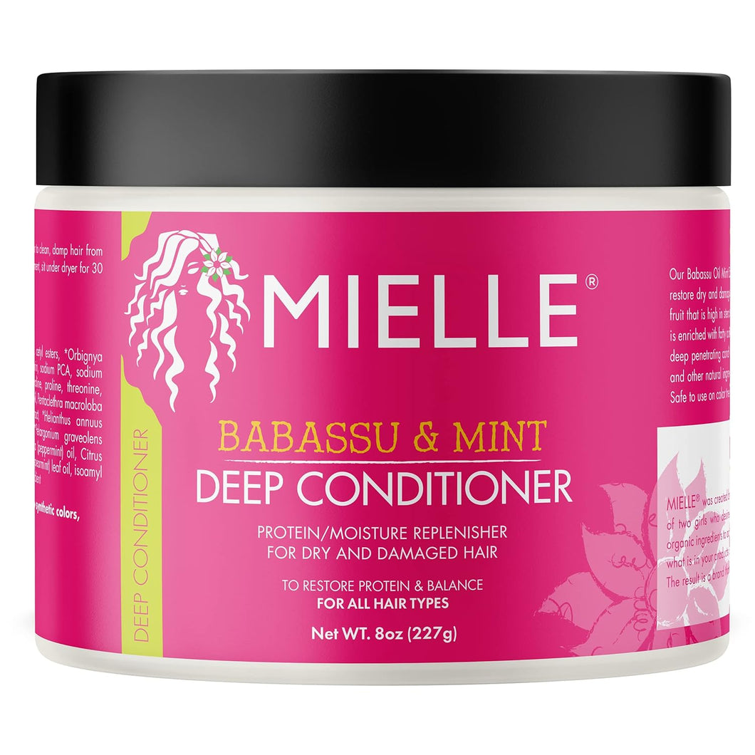 Après-shampoing profond à l'huile de babassu et à la menthe Mielle