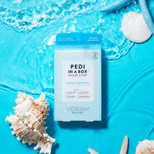 Load image into Gallery viewer, VOESH Pedi in a Box Deluxe 4-Step - Ocean Refresh Scent, 3 Pack
