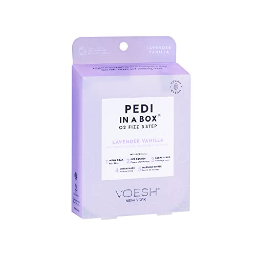 VOESH PEDI IN A BOX 5 STEP O2 FIZZ - LAVANDE VANILLE