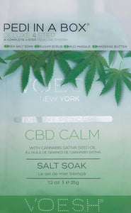 Coffret de luxe en 4 étapes pour pédicure VOESH Pedi In A Box - Hemp Relax