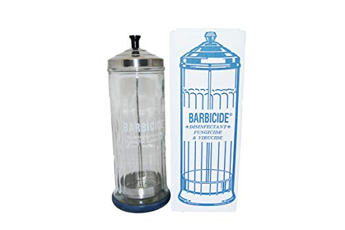 Pot de trempage en verre Barbicide