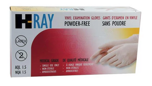 H-RAY VINYL GLOVES/100 BOX SMALL