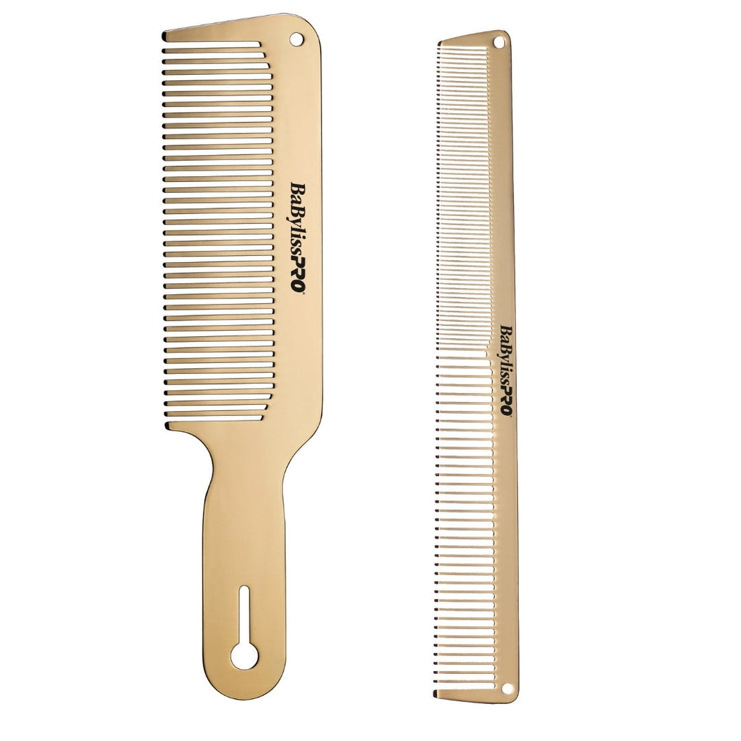 BabylissPRO GOLDFX METAL COMB 2 PACK - BCOMBSET2G