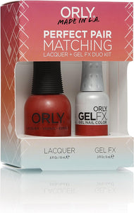 Orly Lacquer + Gel FX - Kit Duo Assortiment Parfait - Haute Red