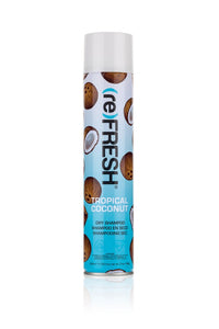 (re) FRESH - DRY Shampoo for Absorbing Hair Oil, Sweat, and Odor (Tropical Coconut, 11.55 fl. oz.)