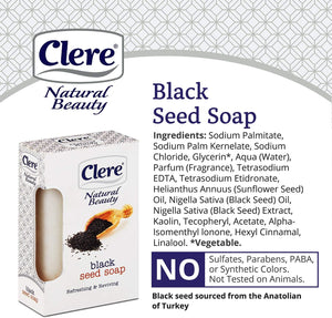 Savon aux graines noires Clere - 150 g