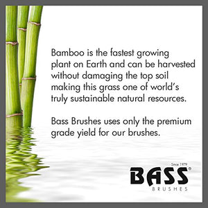 Bass Brushes | De-matting Pet Brush | Alloy Pin | Pure Bamboo Handle | Slicker Style | Striped Finish | Model A21-SB