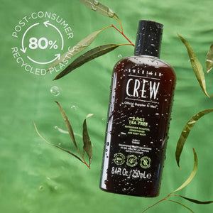 AMERICAN CREW 3-IN-1 TEA TREE SHAMPOO, CONDITIONER & BODY WASH FOR MEN 33.8OZ/1L