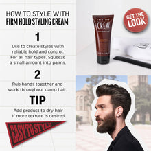 Load image into Gallery viewer, AMERICAN CREW FIRM HOLD STYLING CREAM 3.3OZ/100ML
