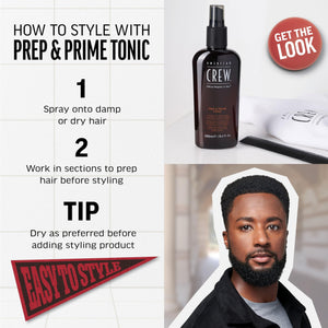 AMERICAN CREW PREP & PRIME TONIC SPRAY 8.4OZ/250ML