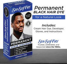 Load image into Gallery viewer, Sta Sof Fro Men Permanent Hair Colour Natural Black - 6 Pack
