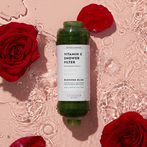 Voesh Shower Empower Duo, Shower Filter & Sugar Scrub, Blossom Bliss
