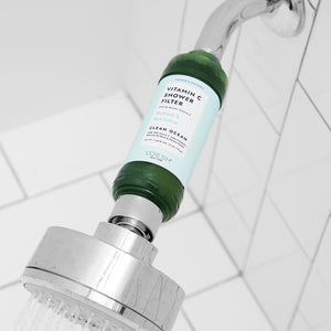Voesh Shower Empower Duo, Shower Filter & Sugar Scrub, Clean Ocean