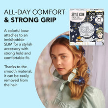 Load image into Gallery viewer, invisibobble Bowtique – Spiral Hair Ring with Bow – Disney Princess Cinderella - Strong Elastic Grip Coil Accessories for Women - Gentle for Girls Teens and Thick Hair
