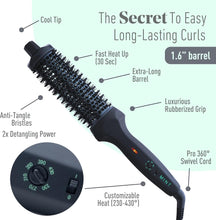 Load image into Gallery viewer, MINT X-LONG CURLING IRON BRUSH 1.6"
